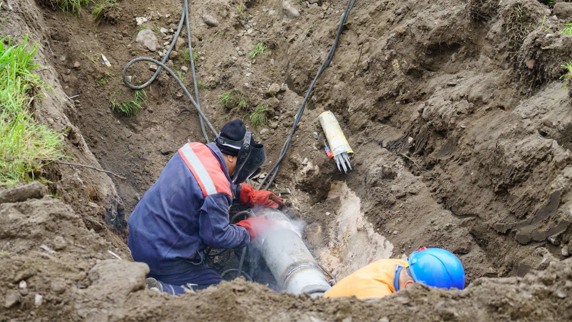 Sensor de fuga de agua instalado en la llave general