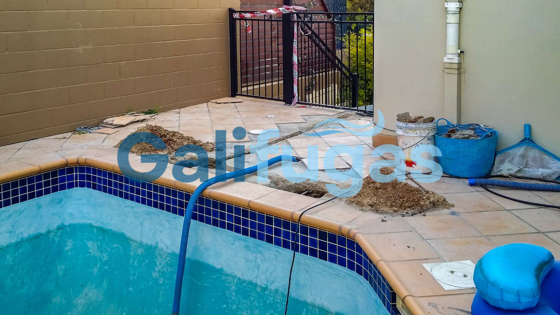 Fugas de agua en piscinas